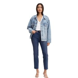 Levi's Jeans Wedgie Skinny High Waist Button Fly Normcore Basic Womens 29